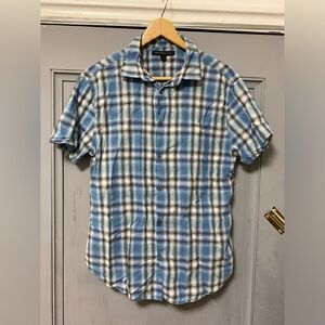 John Varvatos Short-Sleeved Printed
Button-Down Shirt - Size M